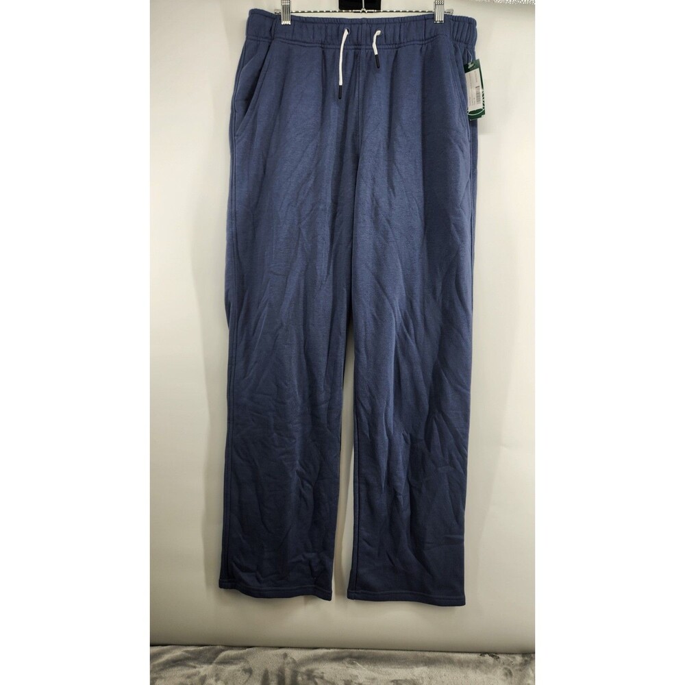 Hawker Rye Men's Navy Blue‎ Medium Academy Fleece Open Bottom Sweatpants NWT